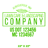 Company-Truck-Door-Landscaping-Lawncare-DECAL-business-USDOT