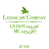 Company-Truck-Door-Landscaping-Lawncare-DECAL-business-USDOT