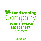 Company-Truck-Door-Landscaping-Lawncare-DECAL-business-USDOT