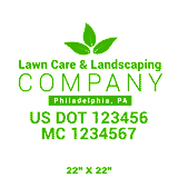 Company-Truck-Door-Landscaping-Lawncare-DECAL-business-USDOT