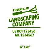 Company-Truck-Door-Landscaping-Lawncare-DECAL-business-USDOT