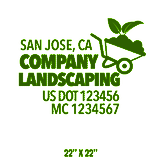 Company-Truck-Door-Landscaping-Lawncare-DECAL-business-USDOT