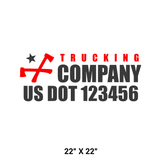 Company-Truck-socialist-red-DECAL-USDOT-design