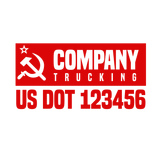 Company-Truck-socialist-red-DECAL-USDOT-design-star