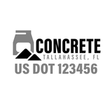 Company-Truck-Concrete-DECAL-USDOT-design