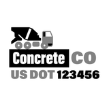 Company-Truck-Concrete-DECAL-USDOT-design