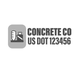 Company-Truck-Concrete-DECAL-USDOT-design