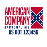 Company-Truck-Door-American-Confederate-South-Transport-DECAL-business-USDOT