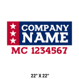 Company-Truck-Door-American-Confederate-South-Transport-DECAL-business-USDOT
