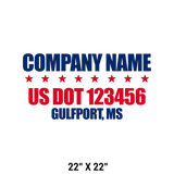 Company-Truck-Door-American-Confederate-South-Transport-DECAL-business-USDOT
