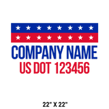 Company-Truck-Door-American-Confederate-South-Transport-DECAL-business-USDOT