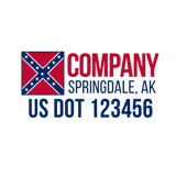 Company-Truck-Door-American-Confederate-South-Transport-DECAL-business-USDOT