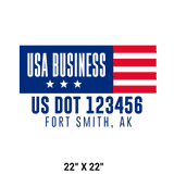 Company-Truck-Door-American-Confederate-South-Transport-DECAL-business-USDOT