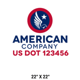 Company-Truck-Door-American-Confederate-South-Transport-DECAL-business-USDOT