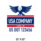 Company-Truck-Door-American-Confederate-South-Transport-DECAL-business-USDOT