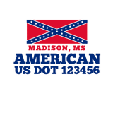 Company-Truck-Door-American-Confederate-South-Transport-DECAL-business-USDOT