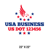 Company-Truck-Door-American-Confederate-South-Transport-DECAL-business-USDOT