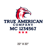 Company-Truck-Door-American-Confederate-South-Transport-DECAL-business-USDOT