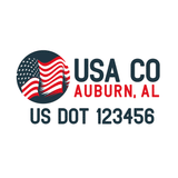 Company-Truck-Door-American-Confederate-South-Transport-DECAL-business-USDOT