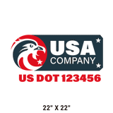 Company-Truck-Door-American-Confederate-South-Transport-DECAL-business-USDOT