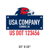Company-Truck-Door-American-Confederate-South-Transport-DECAL-business-USDOT