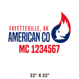 Company-Truck-Door-American-Confederate-South-Transport-DECAL-business-USDOT