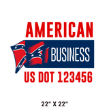 Company-Truck-Door-American-Confederate-South-Transport-DECAL-business-USDOT