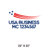 Company-Truck-Door-American-Confederate-South-Transport-DECAL-business-USDOT