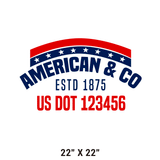 Company-Truck-Door-American-Confederate-South-Transport-DECAL-business-USDOT