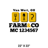 Company-Truck-Door-Farming-Farm-Transport-DECAL-business-USDOT