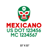 Mexican-design-wrestling-mask-green