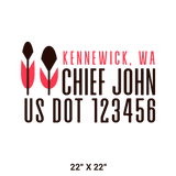 Company-Truck-native-american-DECAL-USDOT-design