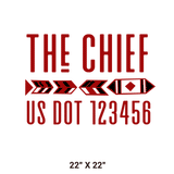 Company-Truck-native-american-DECAL-USDOT-design