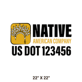 Company-Truck-native-american-DECAL-USDOT-design