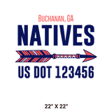 Company-Truck-native-american-DECAL-USDOT-design