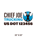 Company-Truck-native-american-DECAL-USDOT-design