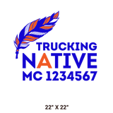 Company-Truck-native-american-DECAL-USDOT-design