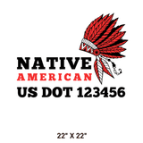 Company-Truck-native-american-DECAL-USDOT-design