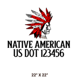 Company-Truck-native-american-DECAL-USDOT-design