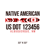 Company-Truck-native-american-DECAL-USDOT-design