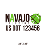 Company-Truck-native-american-DECAL-USDOT-design