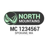 Company-Truck-pacific-northwest-DECAL-USDOT-design-mountains