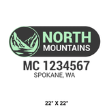 Company-Truck-pacific-northwest-DECAL-USDOT-design-mountains