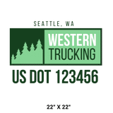 Company-Truck-pacific-northwest-DECAL-USDOT-design-pinetree
