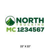 Company-Truck-pacific-northwest-DECAL-USDOT-design-mountains