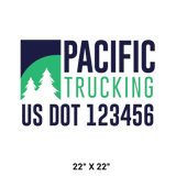 Company-Truck-pacific-northwest-DECAL-USDOT-design-pinetree