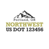 Company-Truck-pacific-northwest-DECAL-USDOT-design-mountains