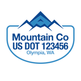 Company-Truck-pacific-northwest-DECAL-USDOT-design-mountains