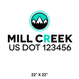 Company-Truck-pacific-northwest-DECAL-USDOT-design-mountains