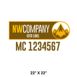 Company-Truck-pacific-northwest-DECAL-USDOT-design-mountains